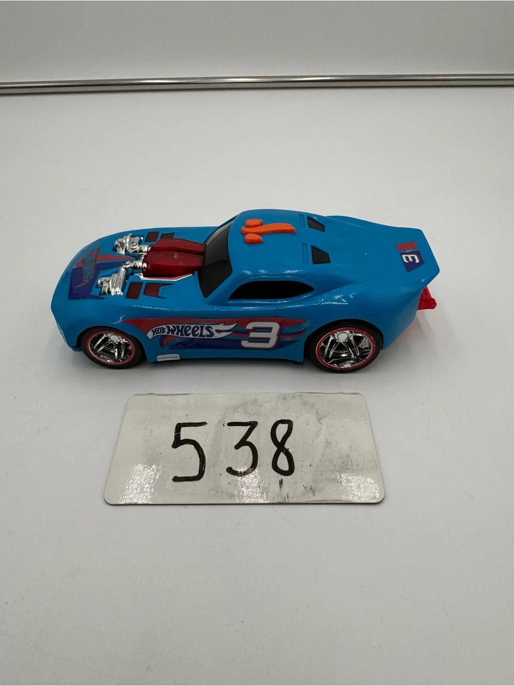 Hot Wheels RC Street Power Blue Muscle Car Mattel 2019 Lights Sounds Tested